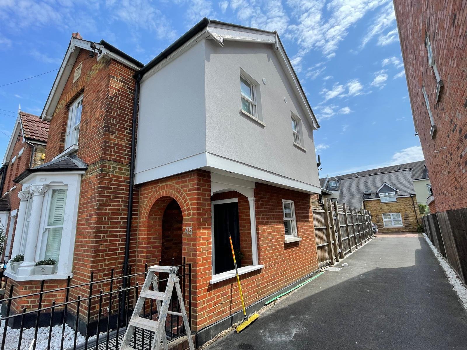 Exterior wall solutions in Chessington by Monocrete Plastering Co